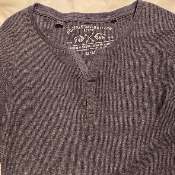Buffalo by David Bitton  waffleshirt - Picture 1 of 2